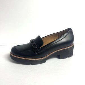 Naturalizer Womens Cabana Loafer Black Size 9W